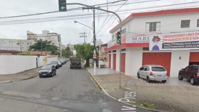 Bandido é atropelado e apanha após roubo em Praia Grande