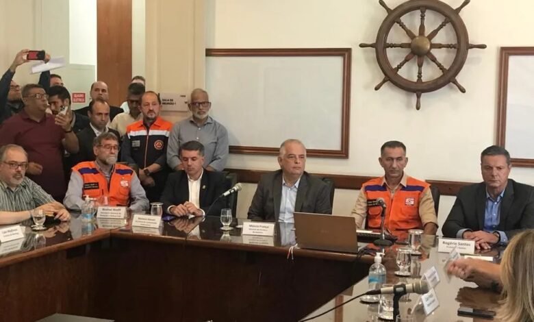 Ministro da Integração e do Desenvolvimento Regional Waldez Góes visita Santos