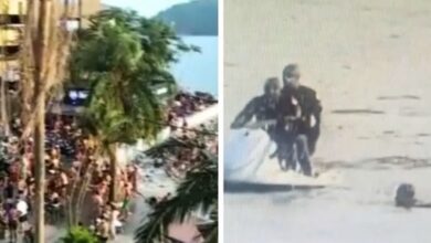 VÍDEOS - Jovem 'confundido' com foragido da Justiça é preso e gera tumulto em praia do Litoral