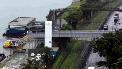 Faixa de pedestres da travessia de barcas entre Santos e Guarujá é reaberta pela SPA