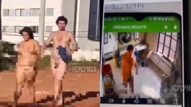 VÍDEO - Casal pelado invade salão de beleza e vandalizam local