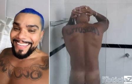 VÍDEO - MC Naldo aparece nu em vídeo e exibe parte íntima