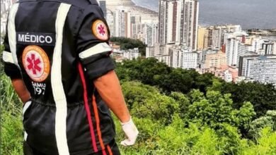 Piloto de paraglider sofre queda após decolar em São Vicente