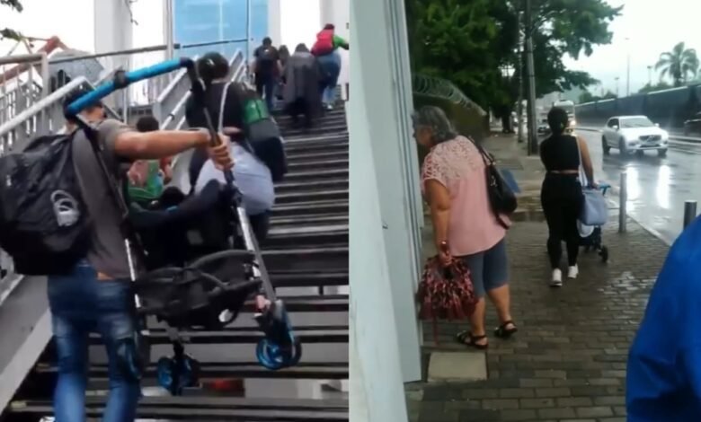 Elevador da passarela da travessia de barcas Santos/Guarujá fica 48 horas sem funcionar