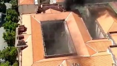 VÍDEO: Incêndio atinge Instituto de Educação com 270 funcionários