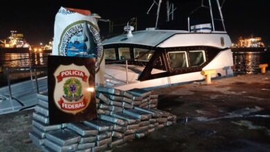 Quase 120 Kg de drogas são encontrados em casco de navio ancorado no Porto de Santos