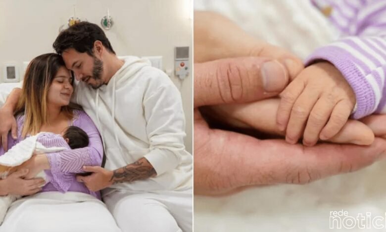 Nasce a primeira filha do casal de ex-BBB Viih Tube e Eliezer