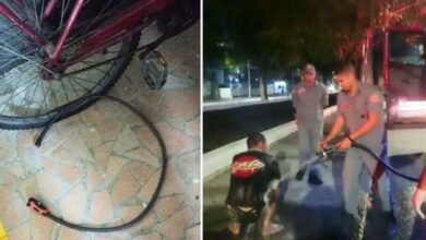 Suspeito de furtar bicicleta de prédio em Santos é preso dentro de bueiro