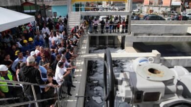 VÍDEO - Estação elevatória e comportas contra enchentes começam a funcionar em Santos