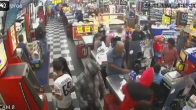 Quadrilha assalta supermercado de São Vicente em um minuto