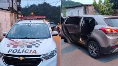Viatura da Polícia é atingida 17 vezes por bandidos