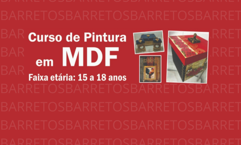 Barretos abre vaga para cursos de pintura em MDF