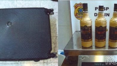 Polícia Federal apreende 4kg de cocaína escondidas em garrafas de cachaça