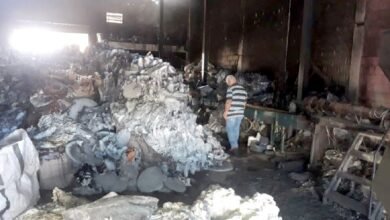 Galpão de reciclagem