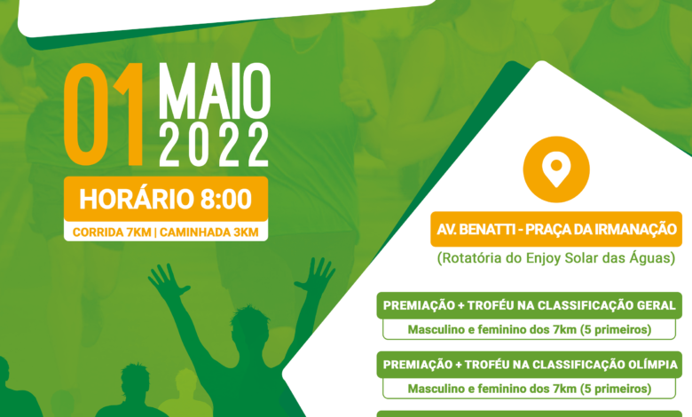 Aberta as inscrições da 43ª Corrida e Caminhada Pedestre do Trabalhador