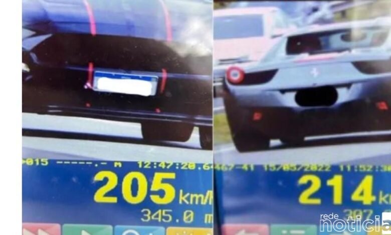 Mais um carro de luxo é flagrado a mais de 200 km/h em rodovia de São Paulo