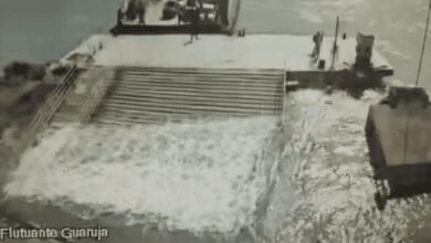 VÍDEO - Flutuante de balsa de travessia do Litoral se rompe e suspende serviço