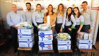 Barretos recebeu, a doação de 10 cestas básicas do Sicredi Barretos