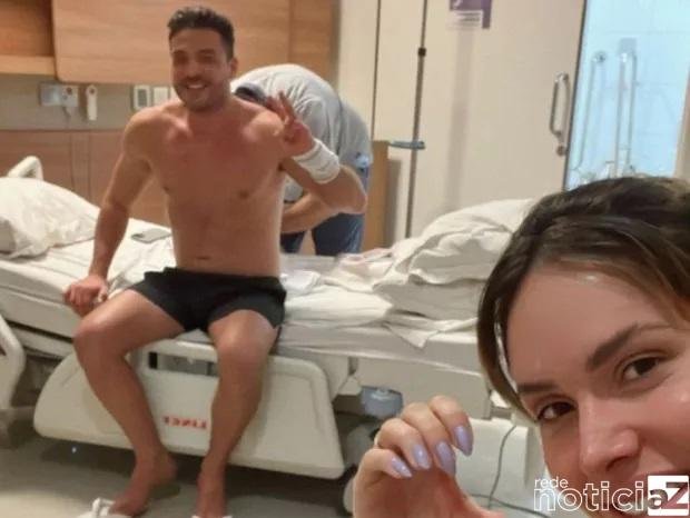 Wesley Safadão reaparece após cirurgia