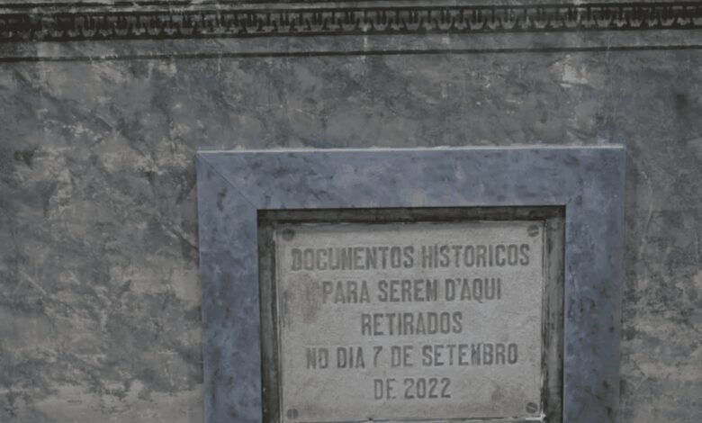Caixa que continha objetos desde 1922