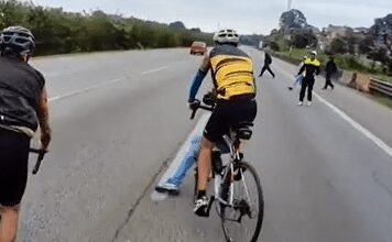 VÍDEO - Grupo rouba ciclista e leva bicicleta de R$ 15 mil em rodovia de SP
