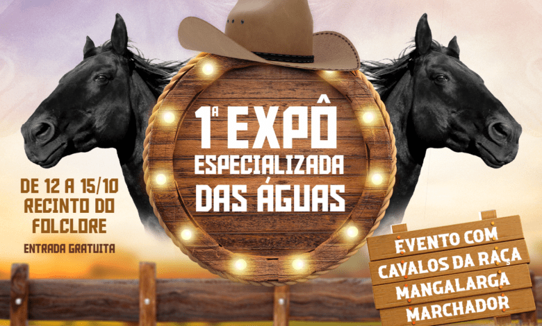 1ª Expô Especializada das Águas no Recinto do Folclore com entrada gratuita