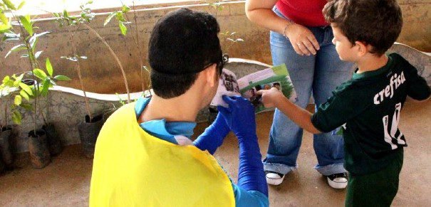 Saae proporcionam conscientização ambiental durante atividades do Dia da Criança