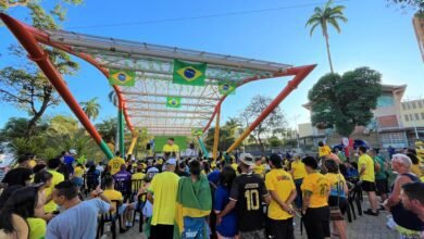 Copa no Coreto reuniu mais de 400 torcedores no jogo de estreia do Brasil