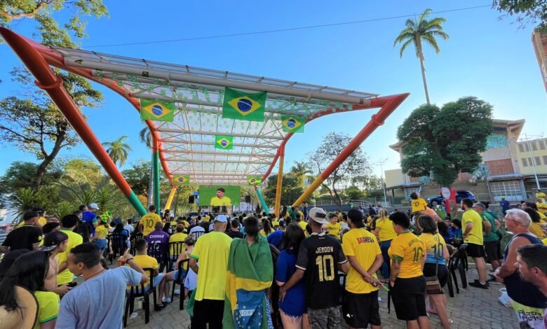 Copa no Coreto reuniu mais de 400 torcedores no jogo de estreia do Brasil