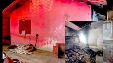 Incêndio em casa com materiais recicláveis mobiliza bombeiros