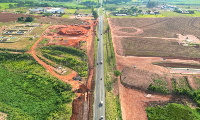 Novo trevo de Olímpia segue em obras