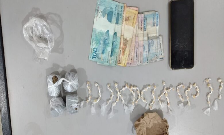 Homem é preso pelo crime de tráfico de drogas