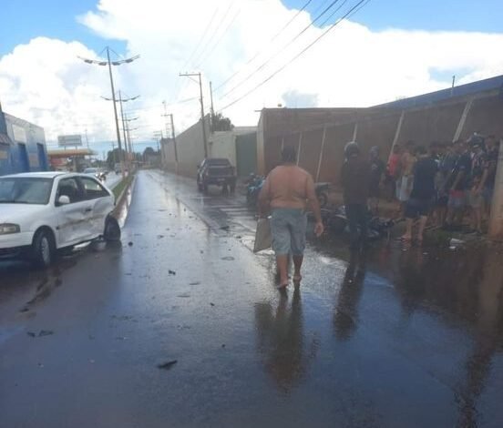Acidente deixa motociclista gravemente ferido
