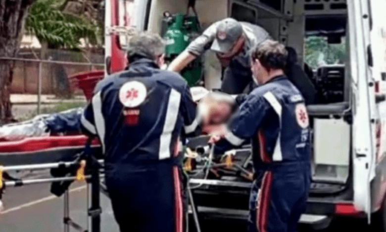 Corpo de Bombeiros resgata trabalhadores de dentro de caixa d’agua