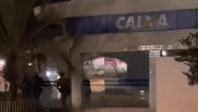 VÍDEO - Polícia faz varredura em agência bancária