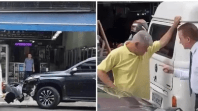 Vídeo - Deputado Celso Russomanno discute após acidente de trânsito