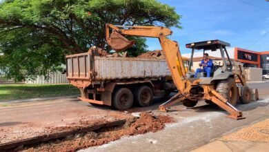 Calçadas da Avenida 7 recebem intervenções para alargamento da via