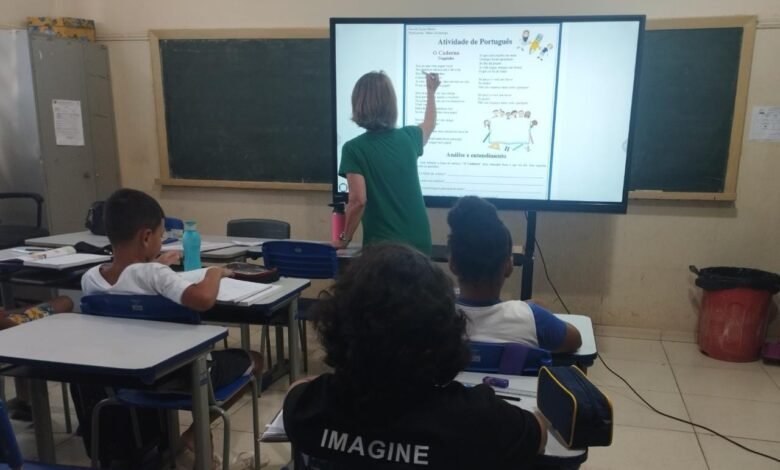 Inovação e Tecnologia na rede municipal de ensino: display digital dentro das salas de aula
