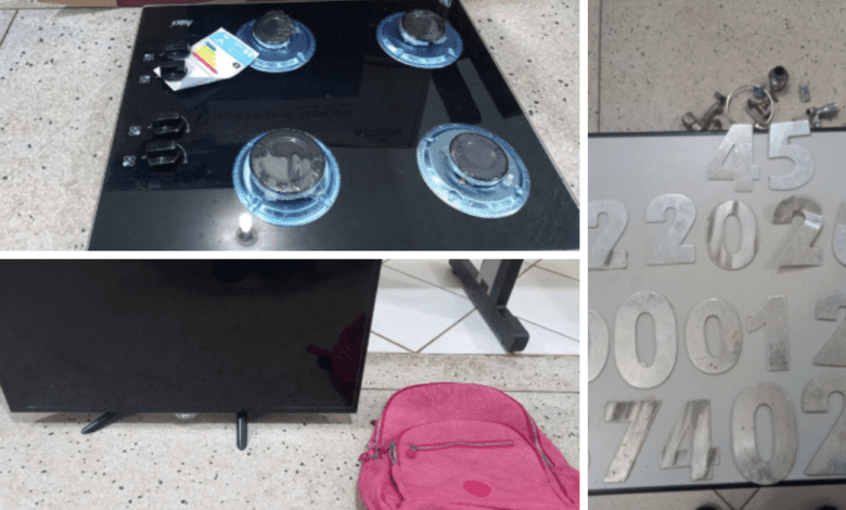 Televisores, celulares, entre outros objetos furtados foram recuperados pela Polícia