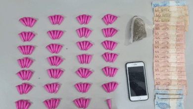 Jovem é preso em flagrante por prática de tráfico de drogas