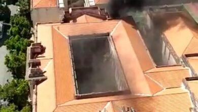 VÍDEO: Incêndio atinge Instituto de Educação com 270 funcionários