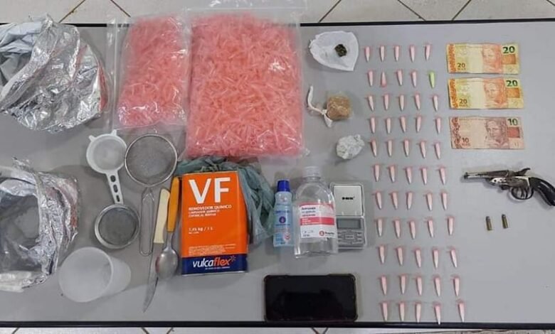 Homem é preso por tráfico de drogas e posse irregular de arma de fogo