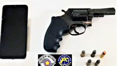 Polícia Militar encontra revólver com numeração suprimida em Barretos