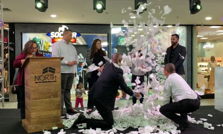 o primeiro sorteio da campanha "Várias Formas de Demonstrar Seu AMOR", do North Shopping Barretos. 