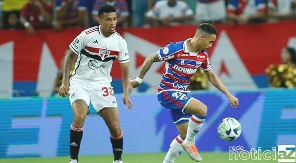 Fortaleza e São Paulo fazem jogo de expulsões, mas sem gol
