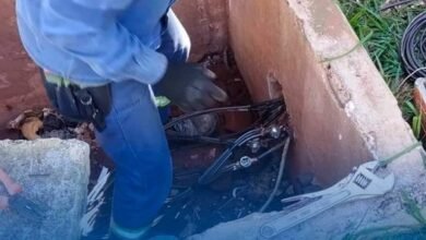 Iluminação na praça em Guaíra é restabelecida após furto