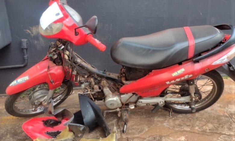 Moto roubada é encontrada abandonada na rodovia Assis Chateaubriand