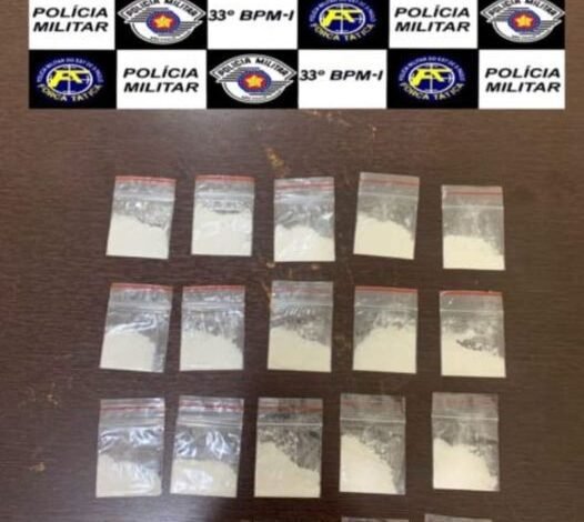 Procurado pela Justiça é detido por tráfico de drogas