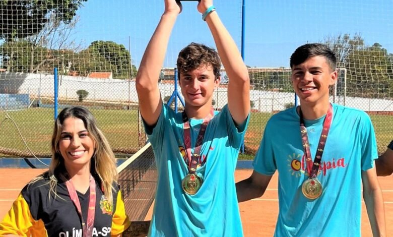 Jogos Abertos da Juventude - Olímpia conquista Ouro no Tênis