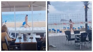 Homem é flagrando andando pelado pela Praia